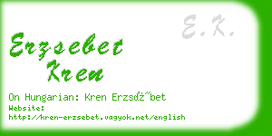 erzsebet kren business card